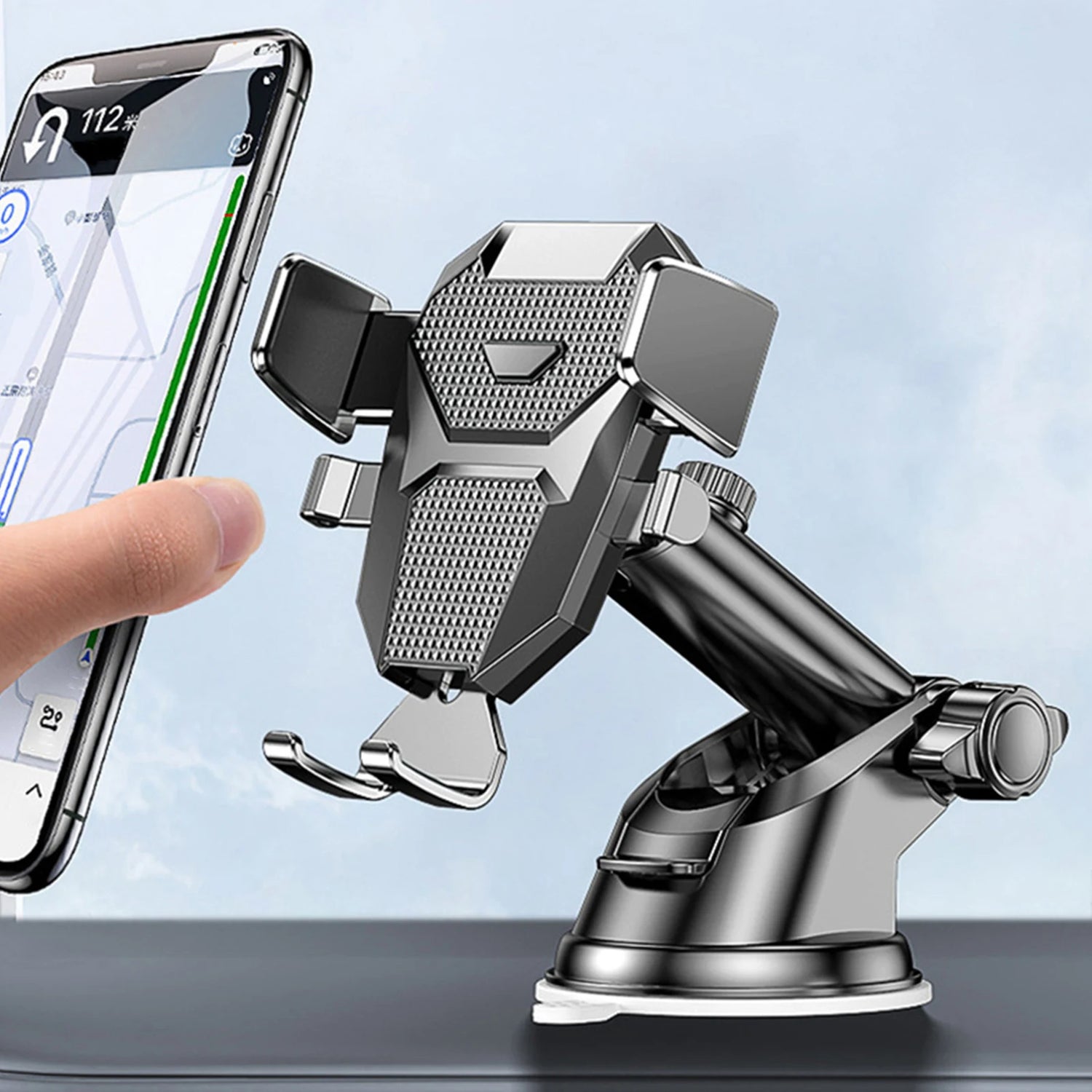 Car Phone Mount Holder Suction Cup Car Phone Holder Auto Air Outlet Cell Phone Bracket Long Arm Telescopic Cellphone Support