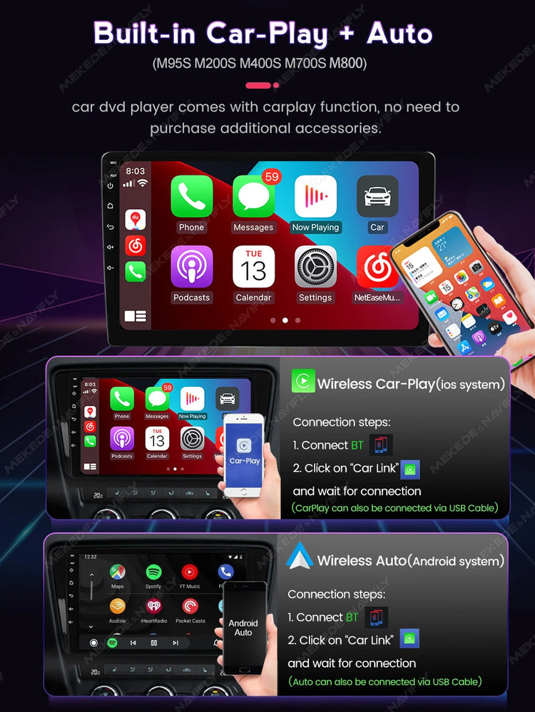 UIS7862S 8-Core Android OS 9" Wireless Car-Play Auto Car Radio Multimedia Video Player for Ford Focus Transit 2009-2016.