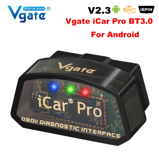 Icar Pro Elm327 V2.3 OBD 2 OBD2 Car Diagnostic Tools WIFI Bluetooth 4.0 for Android/Ios BT3.0 for Android ODB2 Car Scanner.