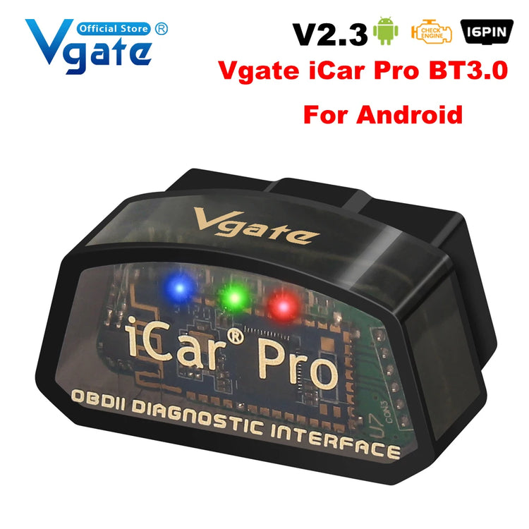 Icar Pro Elm327 V2.3 OBD 2 OBD2 Car Diagnostic Tools WIFI Bluetooth 4.0 for Android/Ios BT3.0 for Android ODB2 Car Scanner.