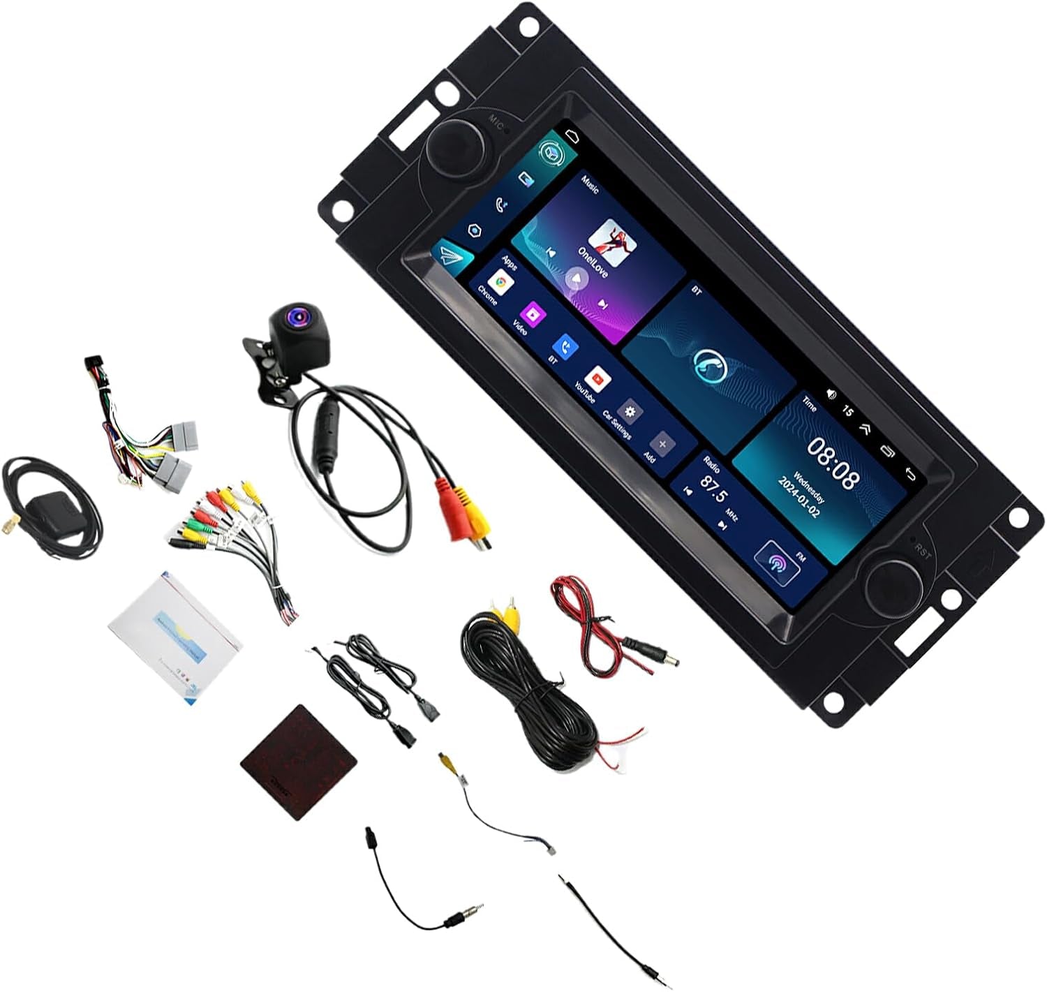 ABS Android 13 232G Car Play Car-Play Multimedia Navigation Android Bluetooth Backup Camera Easy Installation Accurate.