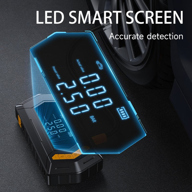 9000A Car Battery Jump Starter Peak Power Bank with Air Compressor Air Blower