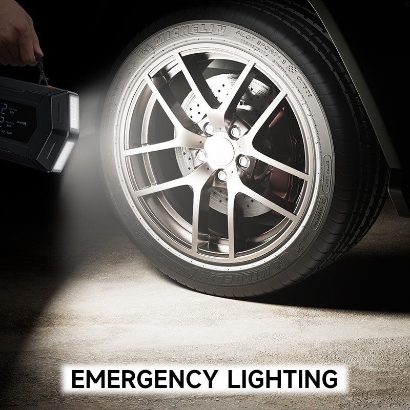 9000A Car Battery Jump Starter Peak Power Bank with Air Compressor Air Blower