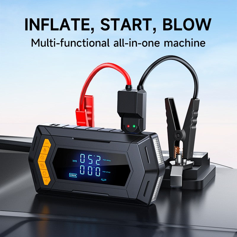 9000A Car Battery Jump Starter Peak Power Bank with Air Compressor Air Blower