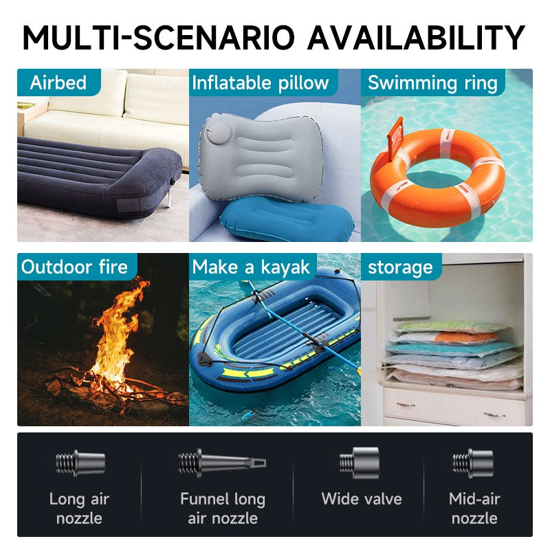 9000A Car Battery Jump Starter Peak Power Bank with Air Compressor Air Blower