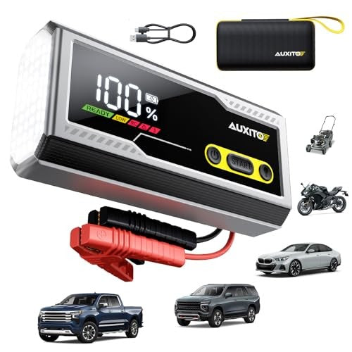 AUXITO Jump Starter 8000A Portable Car Battery Jump Starter with Large LCD